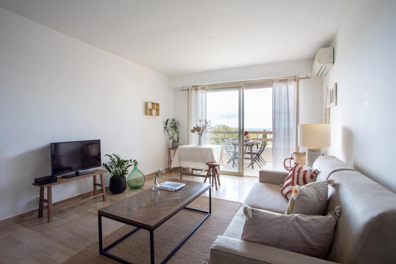 Vue Mer, Terrasse Et Parking Prive Antibes Exterior foto
